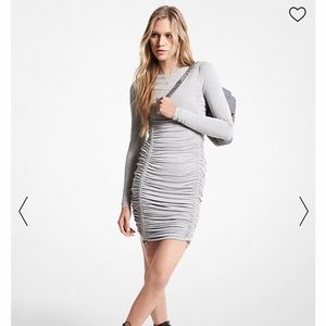 Michael Kors Stretch Viscose Ruched Dress